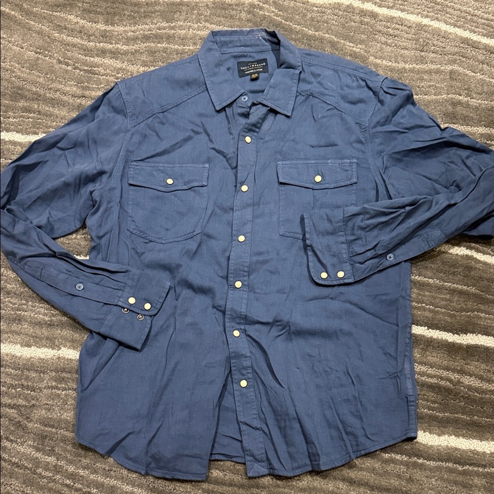 Lucky Brand Charcoal Button-Up Shirt